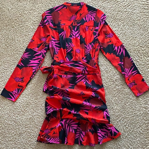 Veronica Beard Lorina Floral Dress Sz 4 - Picture 3 of 8